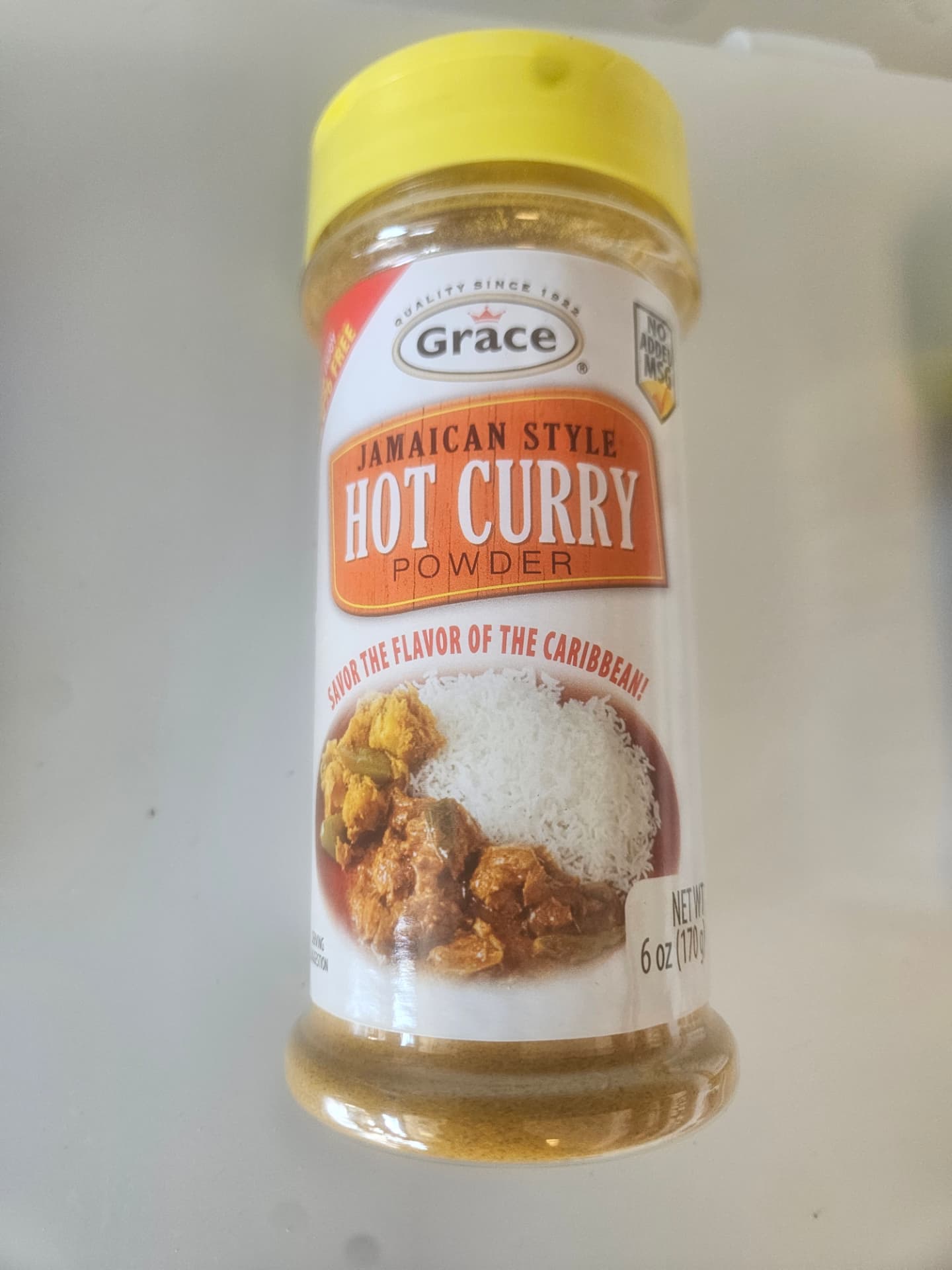Grace Jamaican Style Hot Curry Powder 6 oz (170 g)