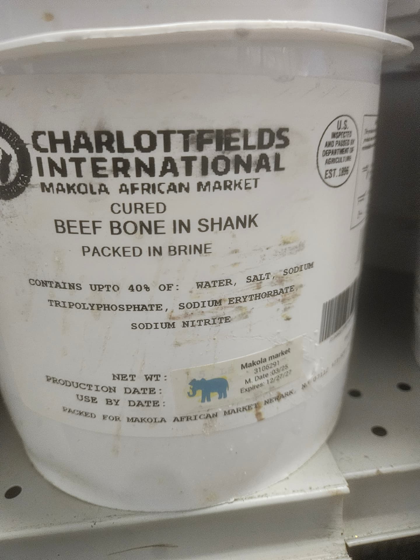 Charlottfields Cured Beef Bone-In Shank