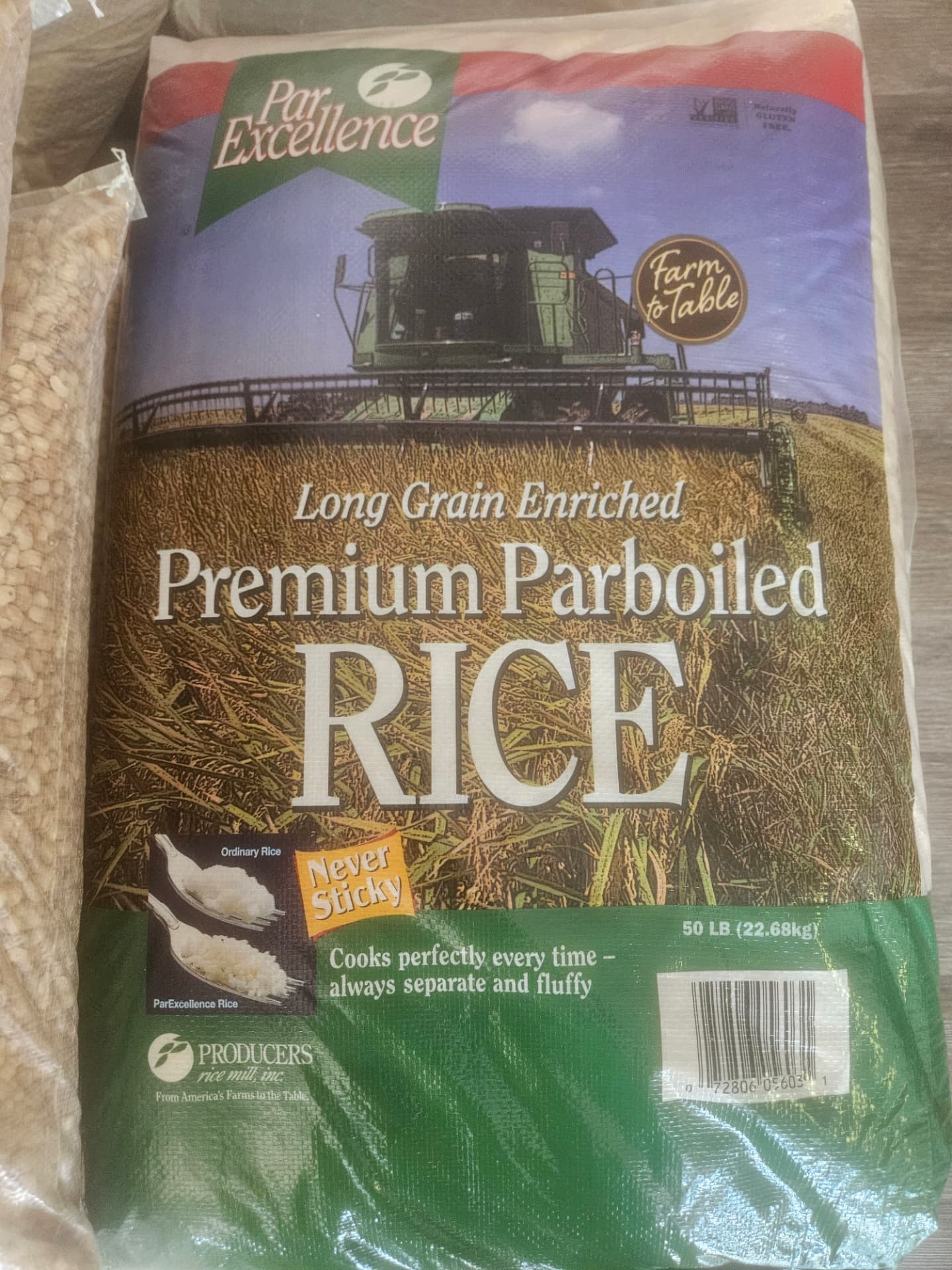 Par Excellence Premium Parboiled Rice 50 lb (22.68 kg)