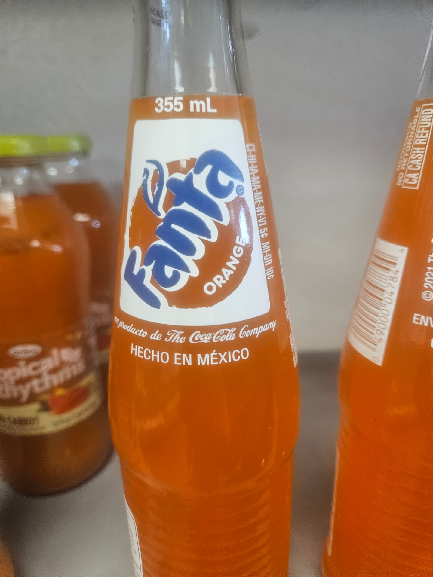 Mexican Fanta Orange Glass Bottle 355 mL