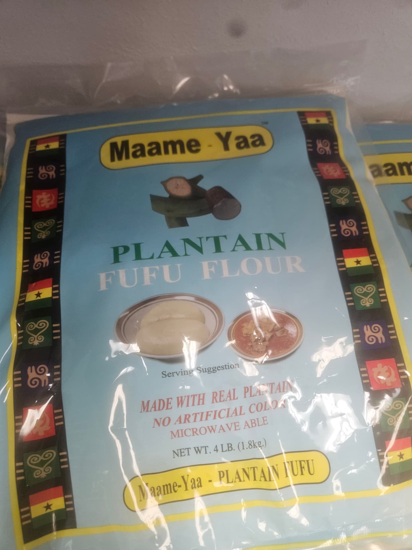 Maame-Yaa Plantain Fufu Flour 4 lb (1.8 kg)