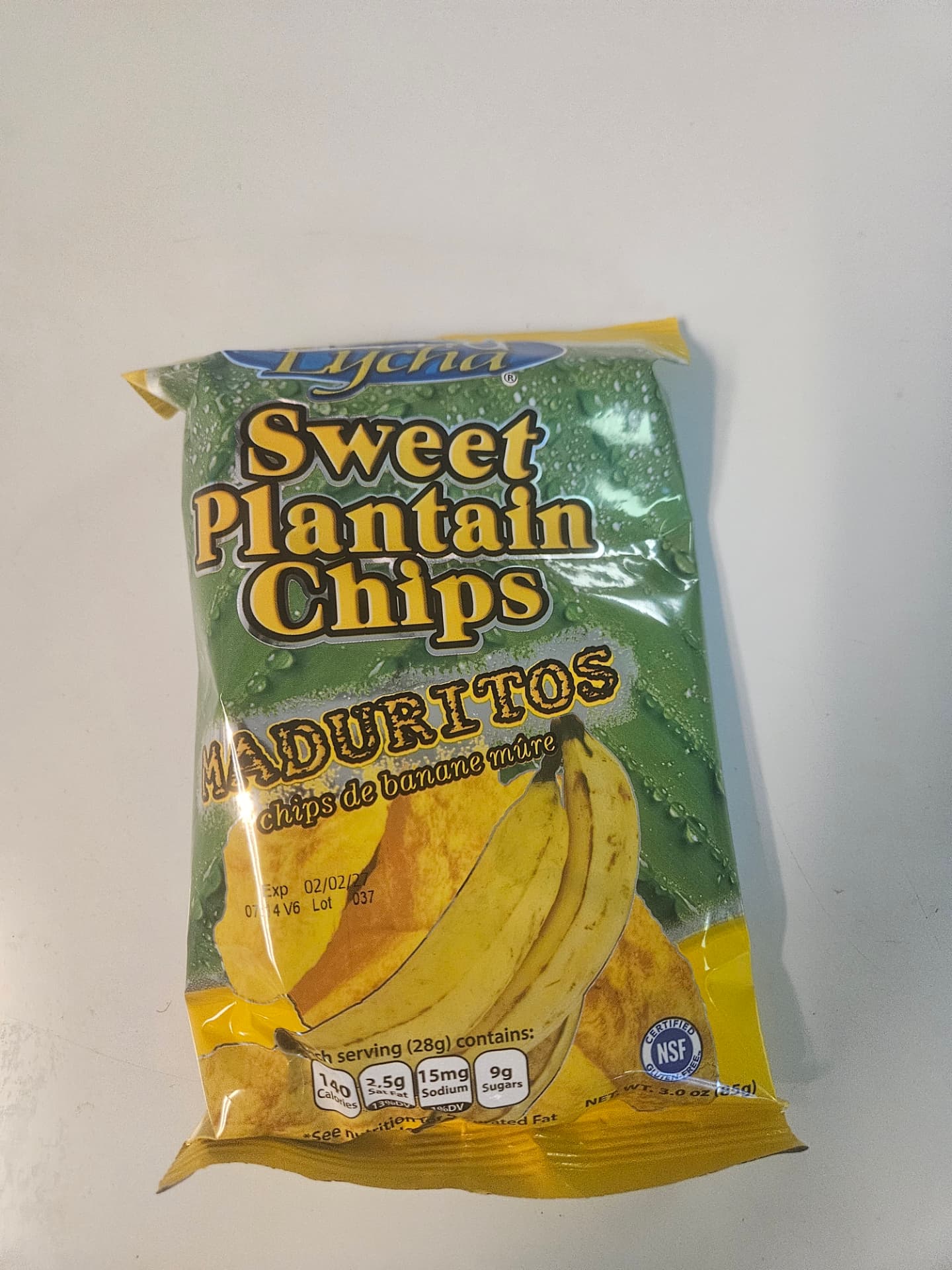 Mama Lycha Sweet Plantain Chips Maduritos 3 oz (85 g)