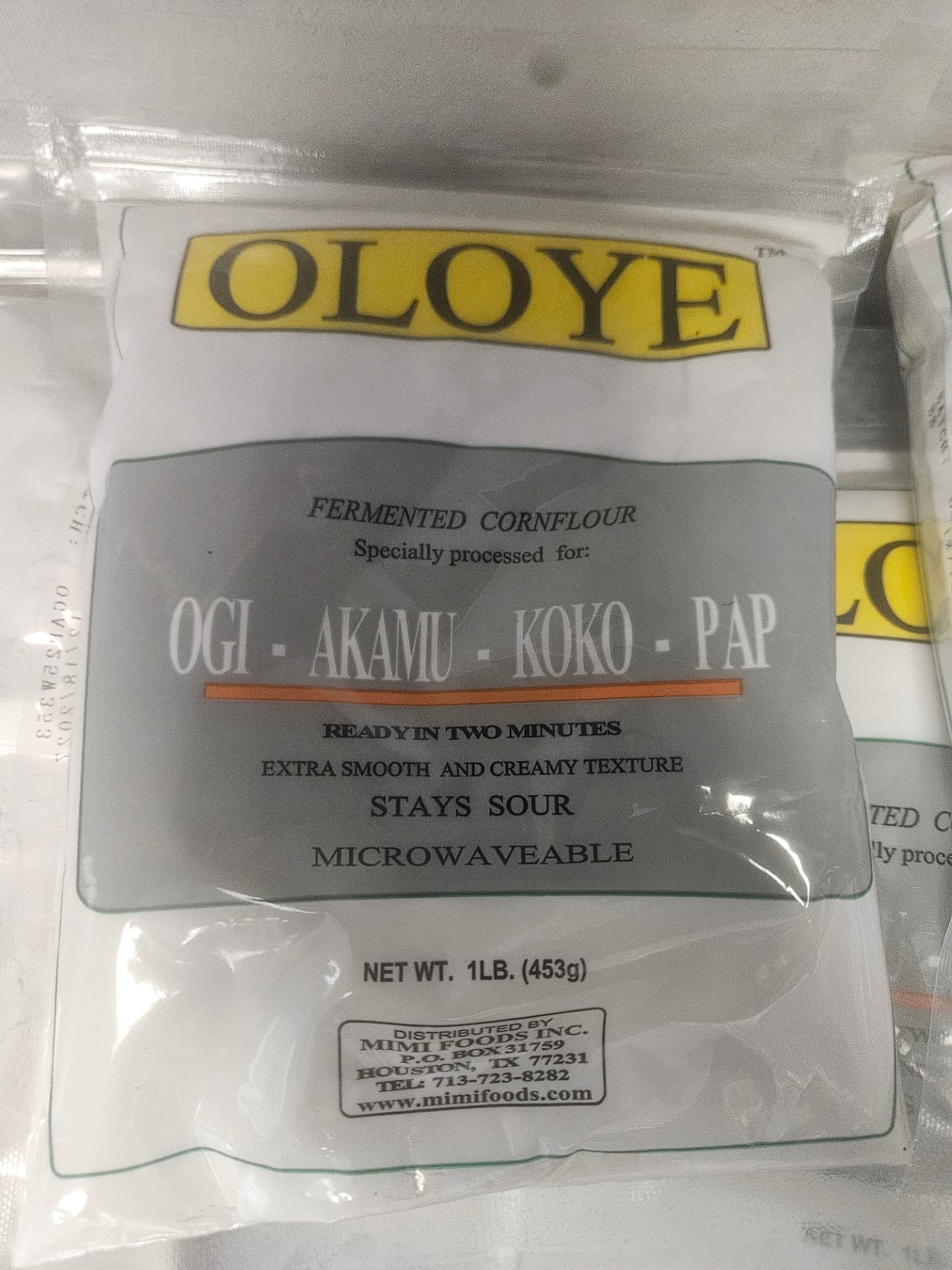Oloye Ogi Fermented Cornflour 1 lb (453 g)