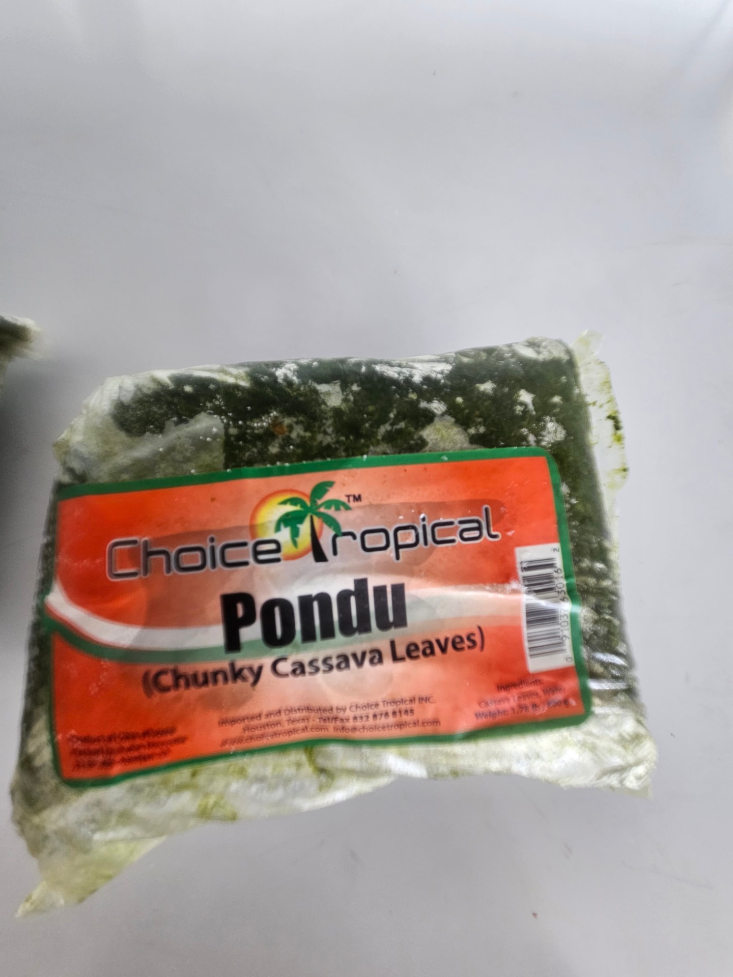Frozen Chunk Cassava Leaves (Pondu)