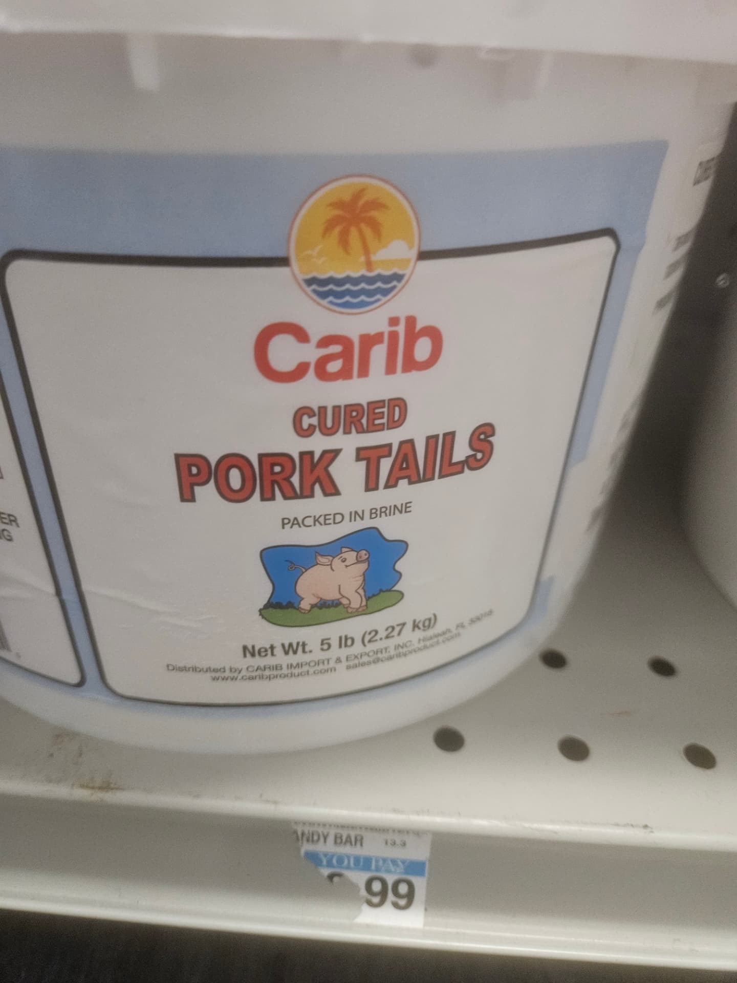 Carib Cured Pork Tails 5 lb (2.27 kg)