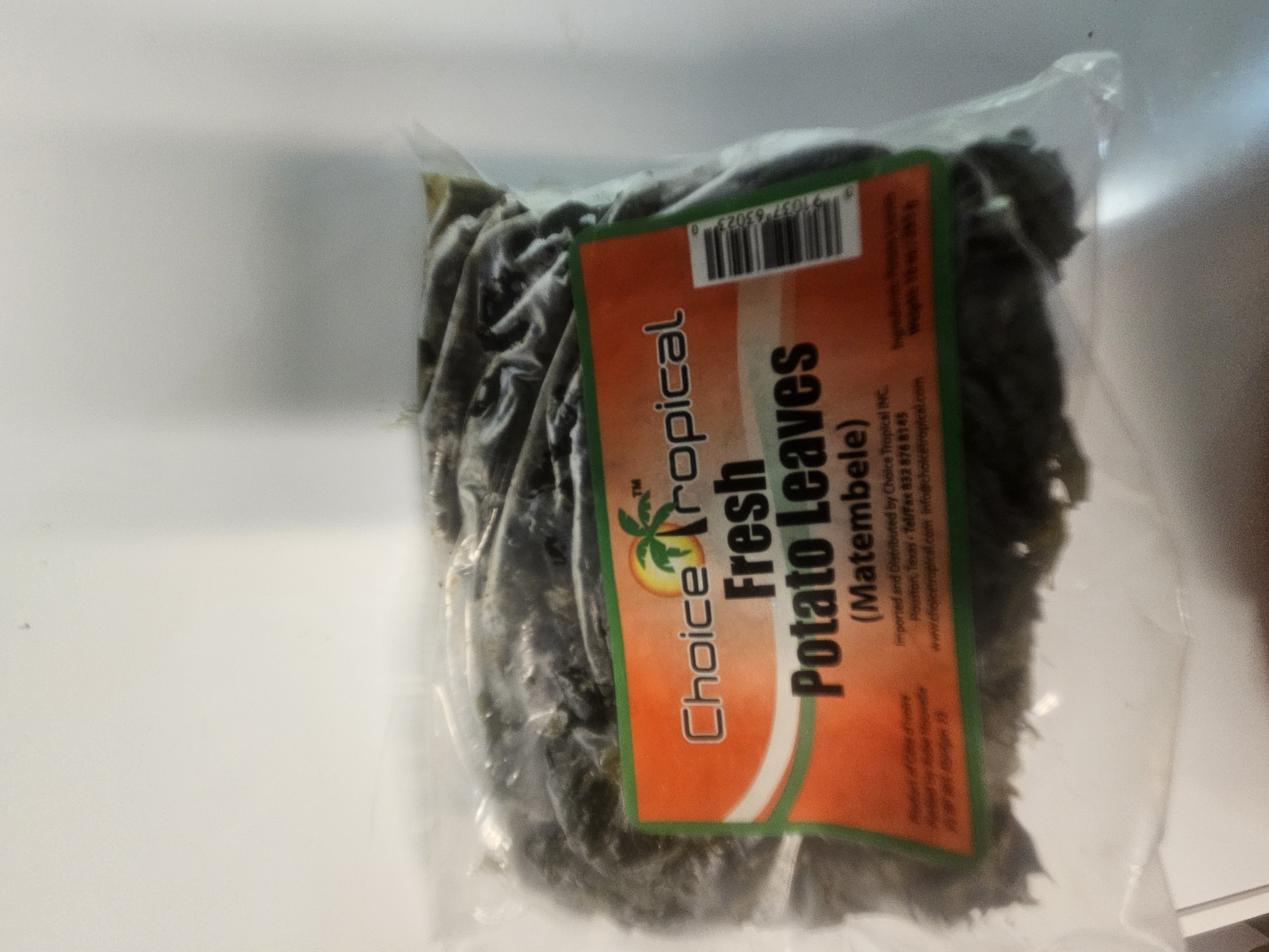 Fresh Frozen Potato Leaves